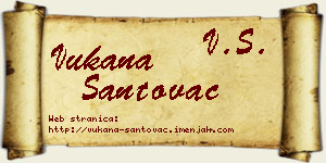 Vukana Santovac vizit kartica